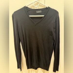 Zara Classic Black V-Neck Sweater